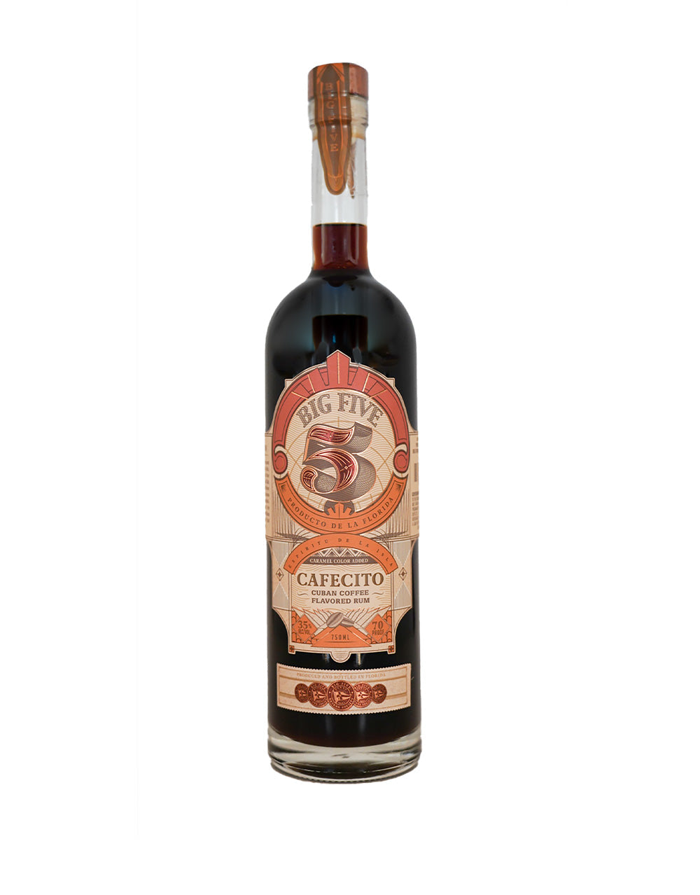 BIG FIVE RUM CAFECITO 750 ML