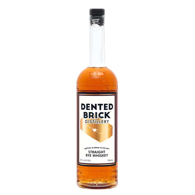 Dented Brick Distillery Bottled Straight Rye Whiskey 750ml