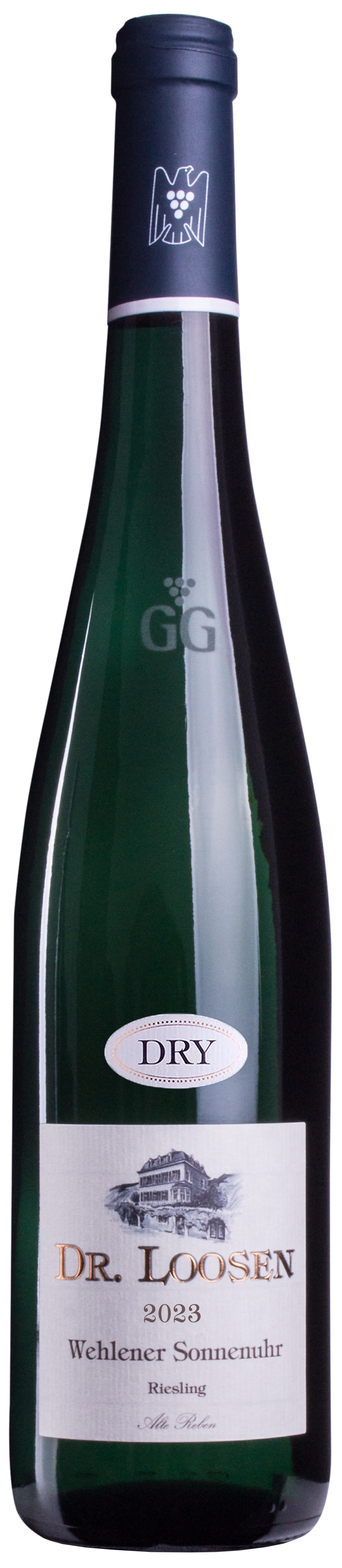 Dr. Loosen Wehlener Sonnenuhr Alte Reben Riesling Grosses Gewachs 2023 Front Bottle Shot