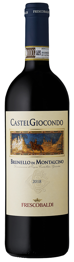 Frescobaldi CastelGiocondo Brunello di Montalcino 2018 Front Bottle Shot