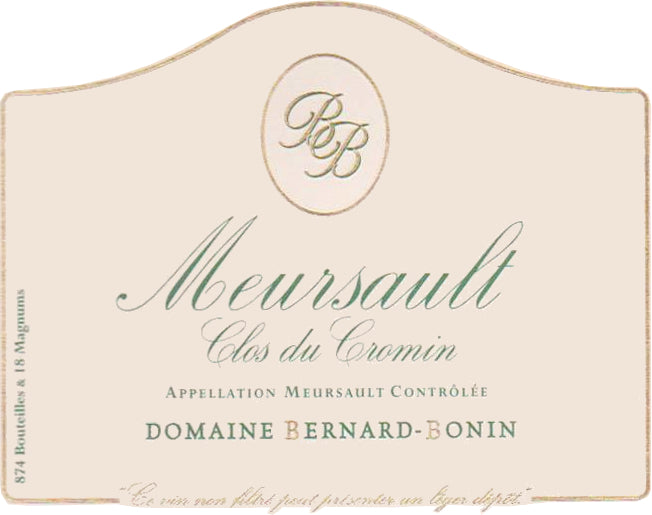 Domaine Bernard-Bonin Meursault Clos du Cromin (1.5 Liter Magnum) 2020