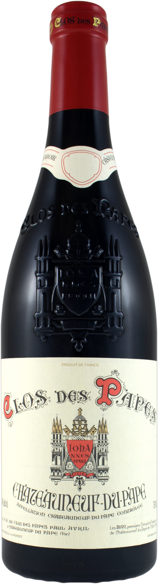 Clos des Papes Chateauneuf-du-Pape 2022  Front Bottle Shot