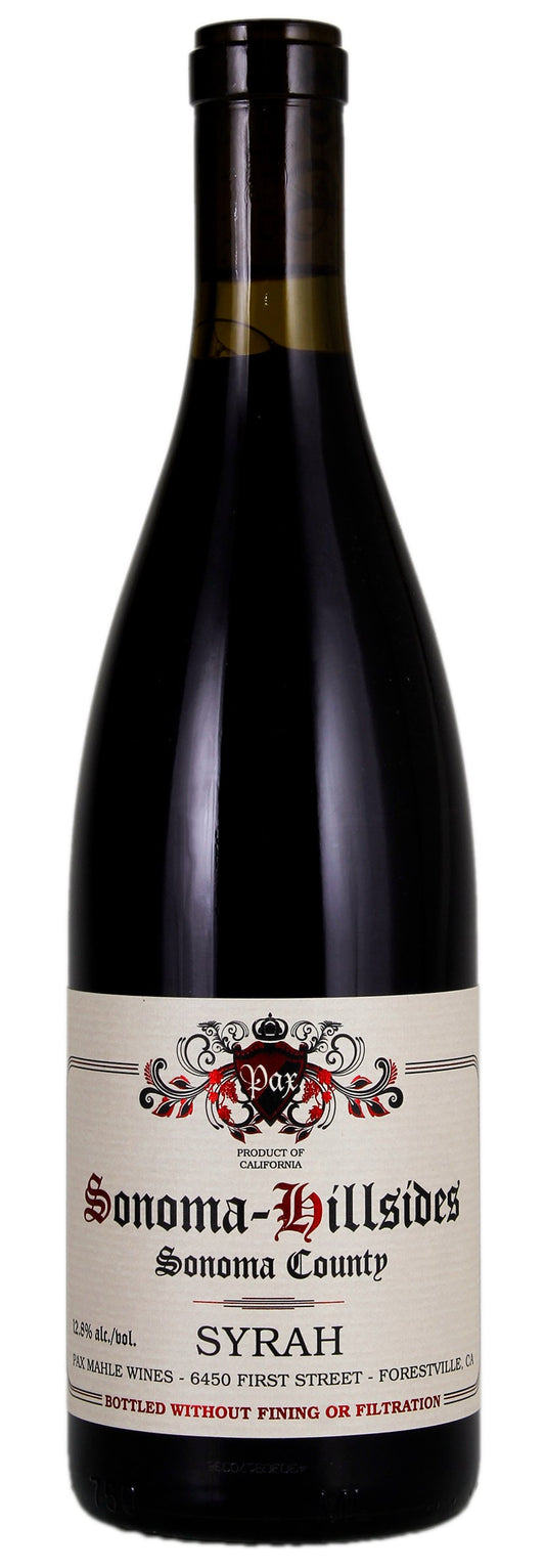 Pax Sonoma Hillsides Syrah 2022  Front Bottle Shot
