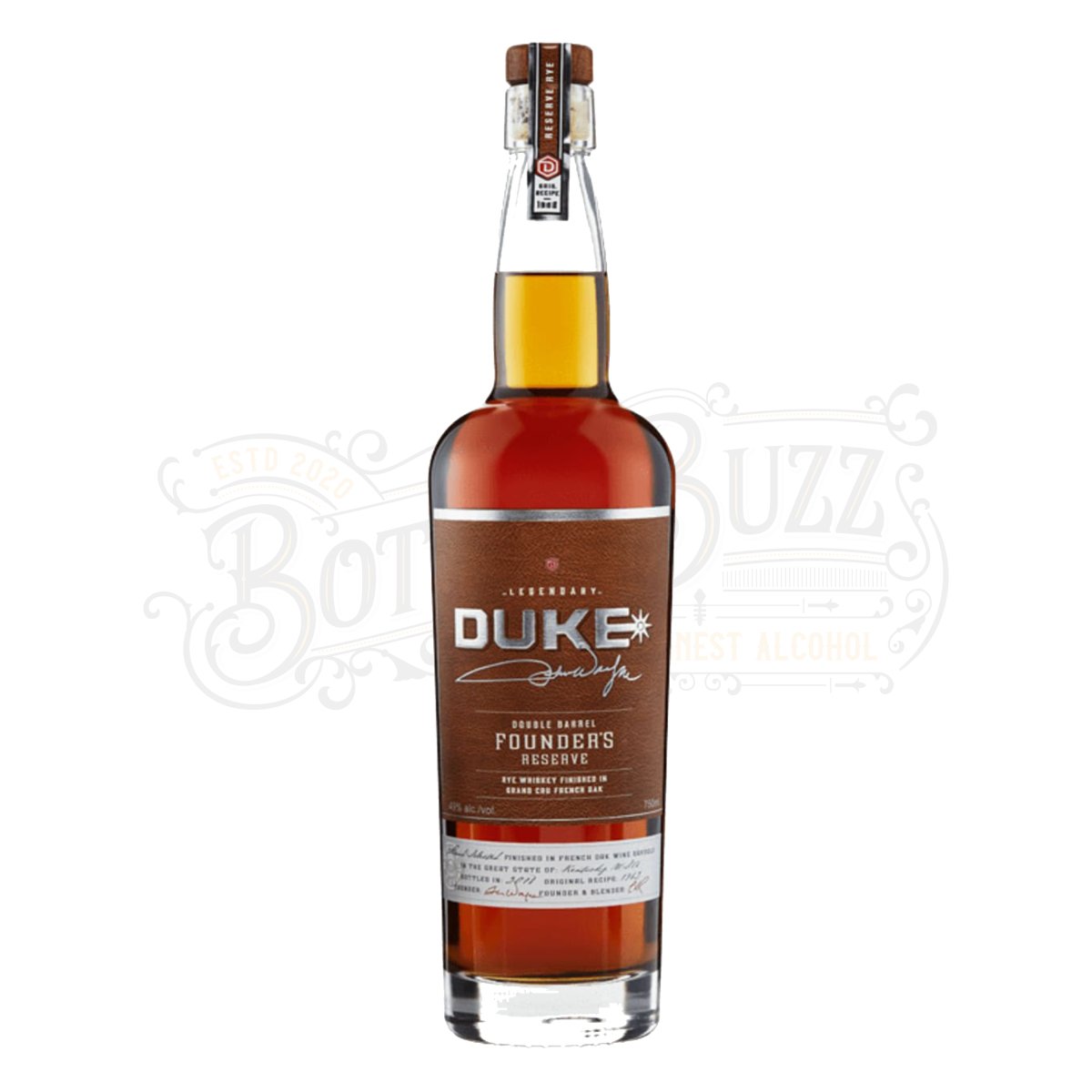 Duke Rye Whiskey Double Barrel Founder's Reserve