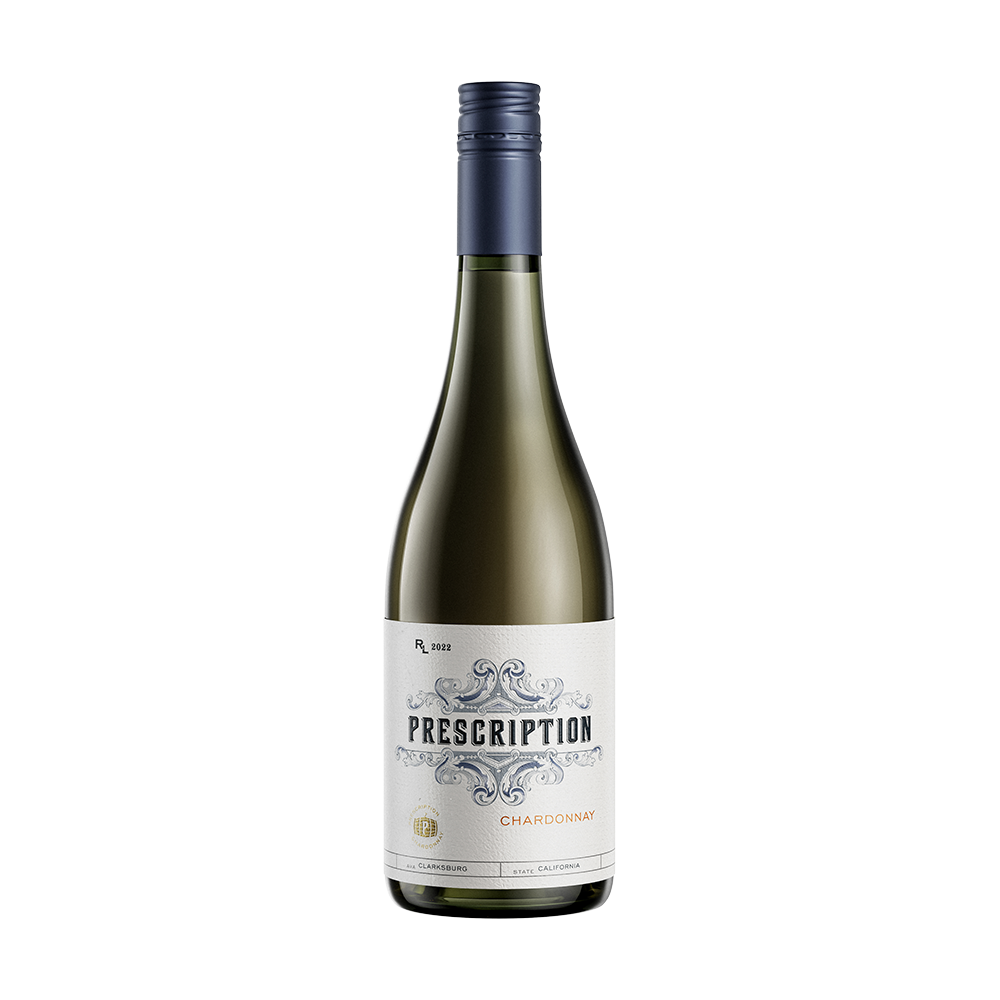 Prescription Chardonnay 2022 Front Bottle Shot