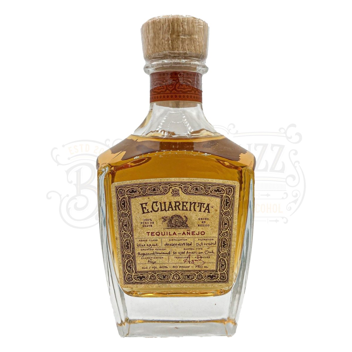 E. Cuarenta Tequila Añejo