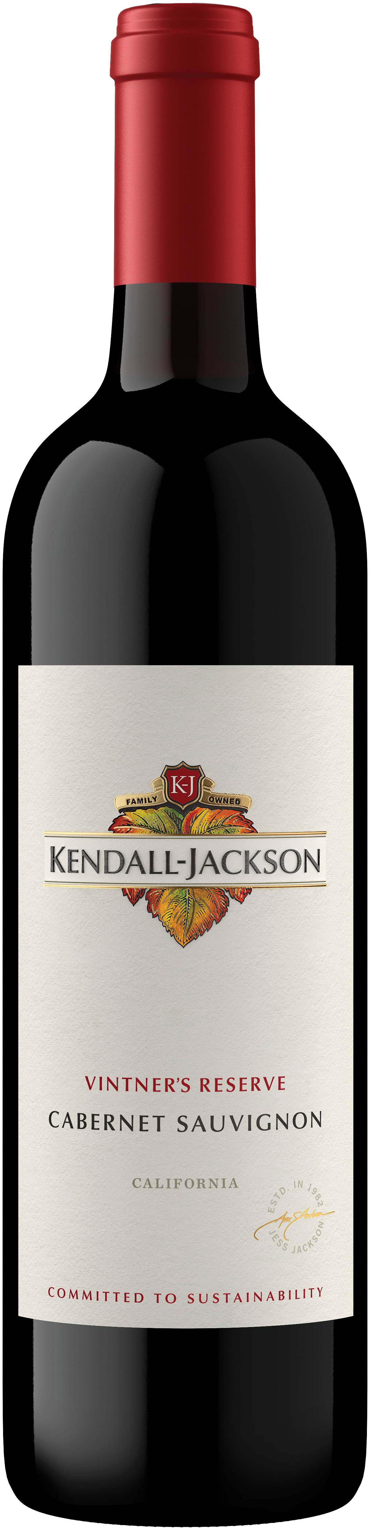 Kendall-Jackson Vintner's Reserve Cabernet Sauvignon 2022 Front Bottle Shot