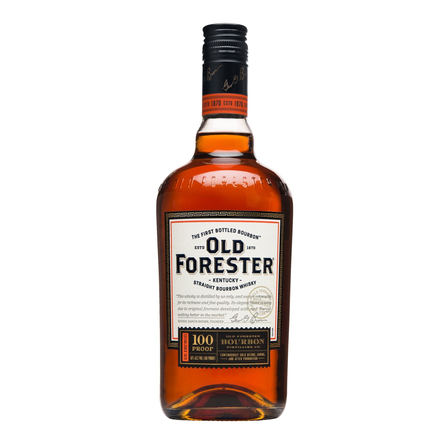 OLD FORESTER 100 PROOF KENTUCKY STRAIGHT BOURBON WHISKY 750 ML