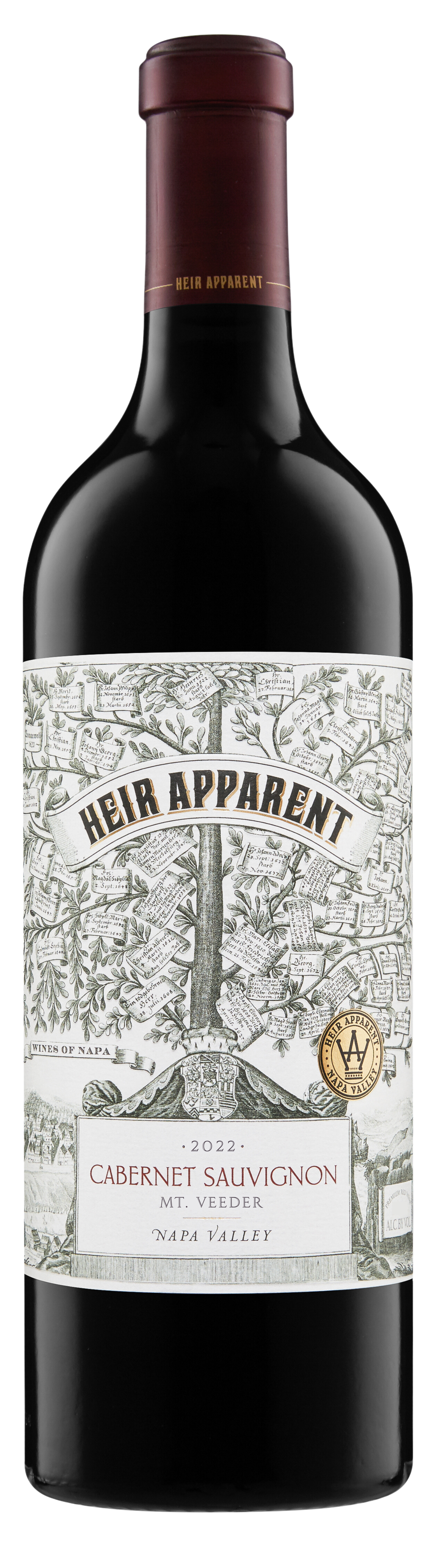 Heir Apparent Mt. Veeder Cabernet Sauvignon 2022 Front Bottle Shot