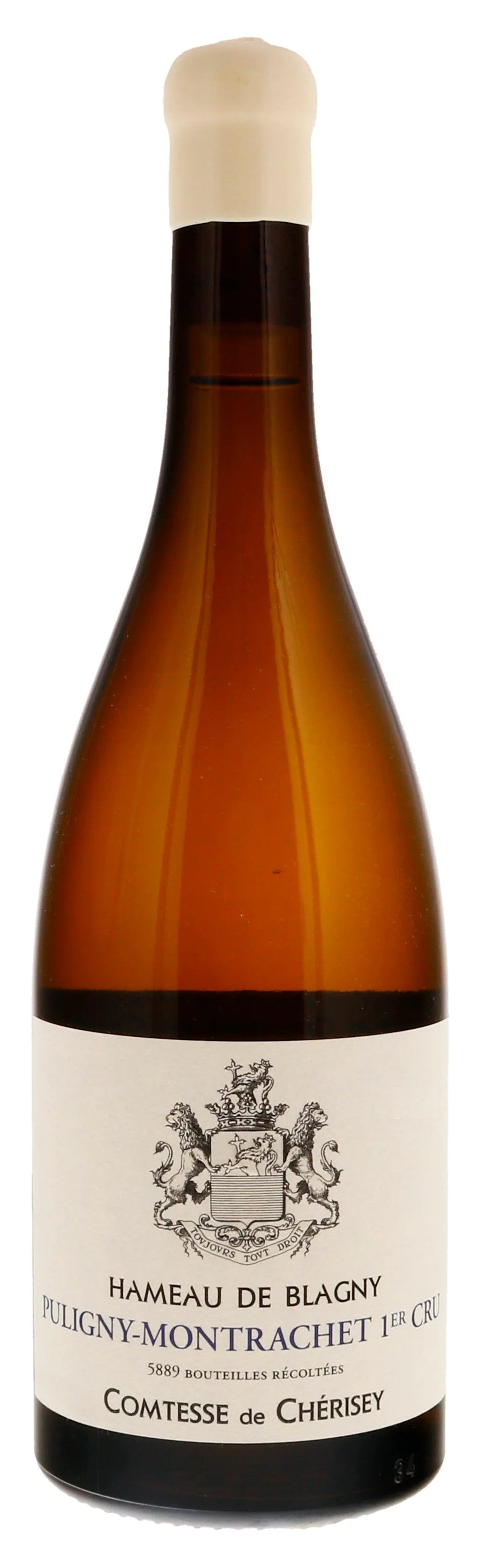 Domaine Comtesse de Cherisey Puligny-Montrachet Hameau de Blagny Premier Cru 2022 Front Bottle Shot