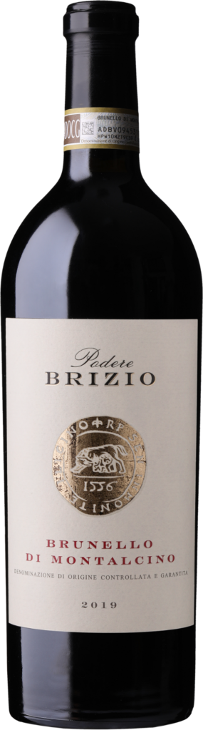 Podere Brizio Brunello di Montalcino 2019 Front Bottle Shot