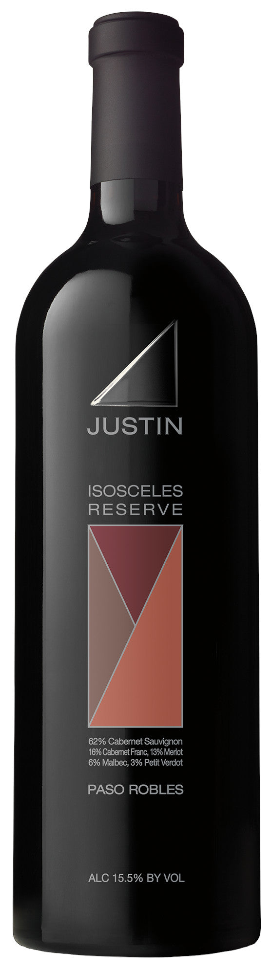 Justin Isosceles Reserve 2017 Front Bottle Shot