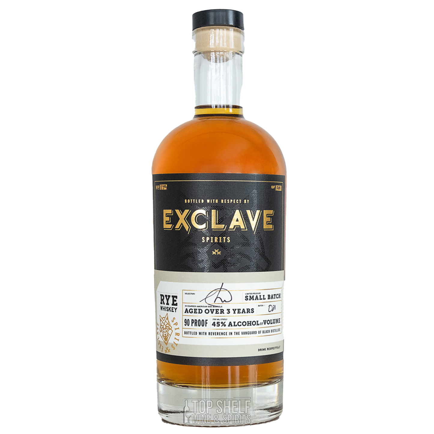 Exclave Spirits Small Batch Rye 3 Year