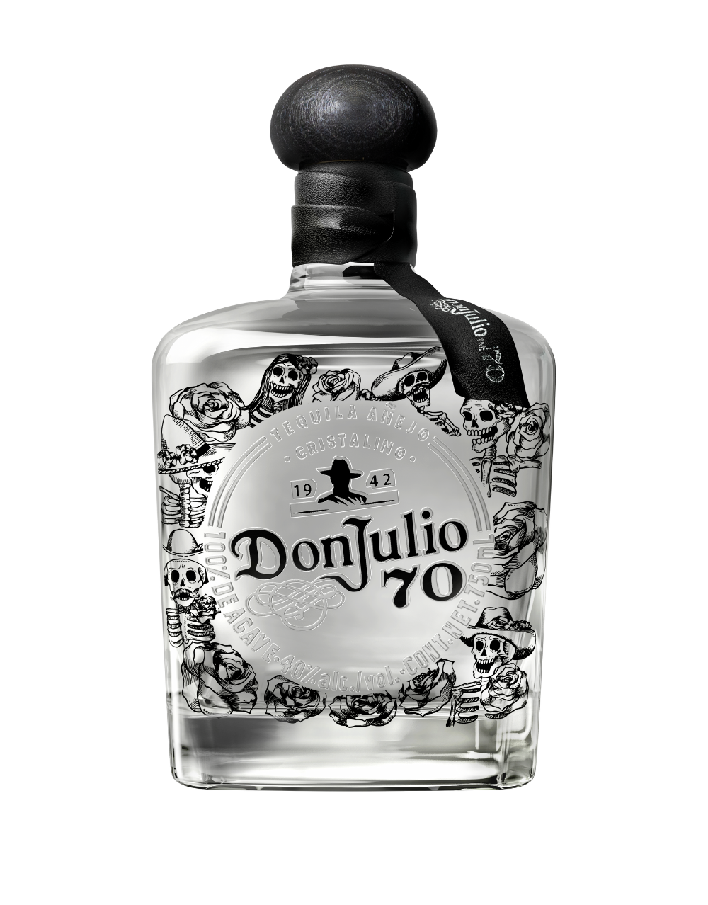 TEQUILA DON JULIO 70 AÑEJO CRISTALINO ARTIST EDITION DESIGNED BY WILLY CHAVARRIA 750 ML