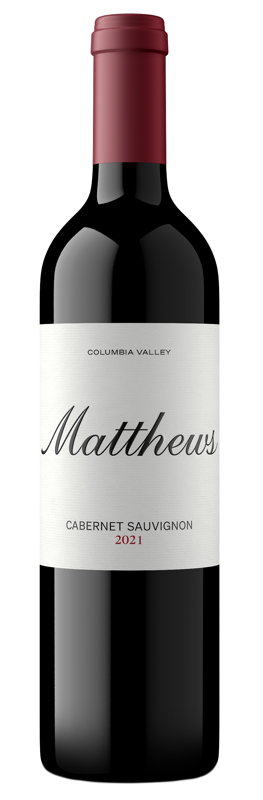 Matthews Winery Cabernet Sauvignon 2021 Front Bottle Shot