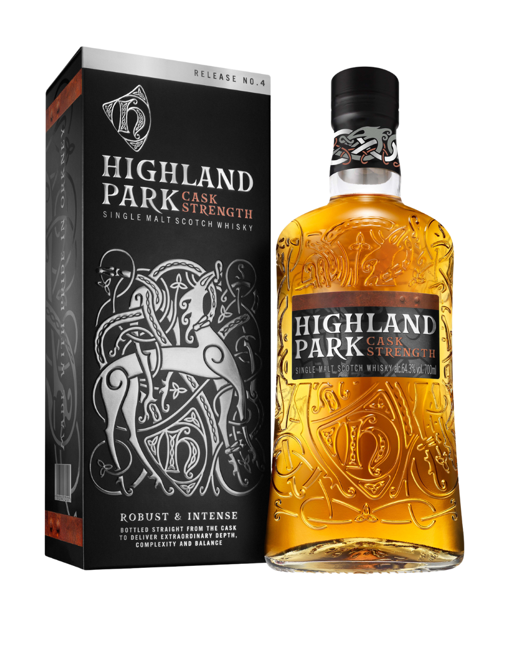HIGHLAND PARK CASK STRENGTH SINGLE MALT SCOTCH RELEASE 4 750 ML