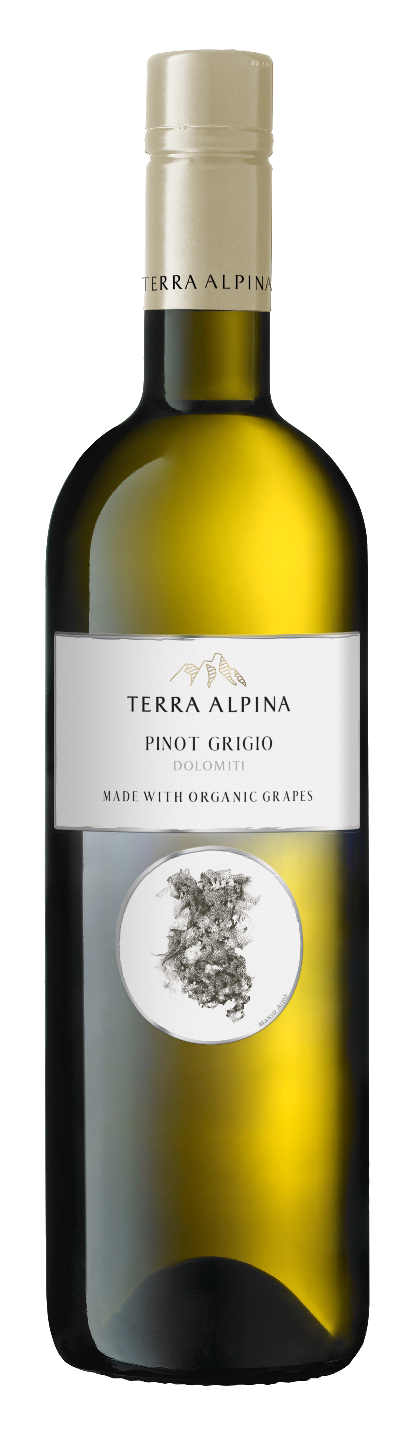 Alois Lageder Terra Alpina Vigneti delle Dolomiti Pinot Grigio 2023 Front Bottle Shot
