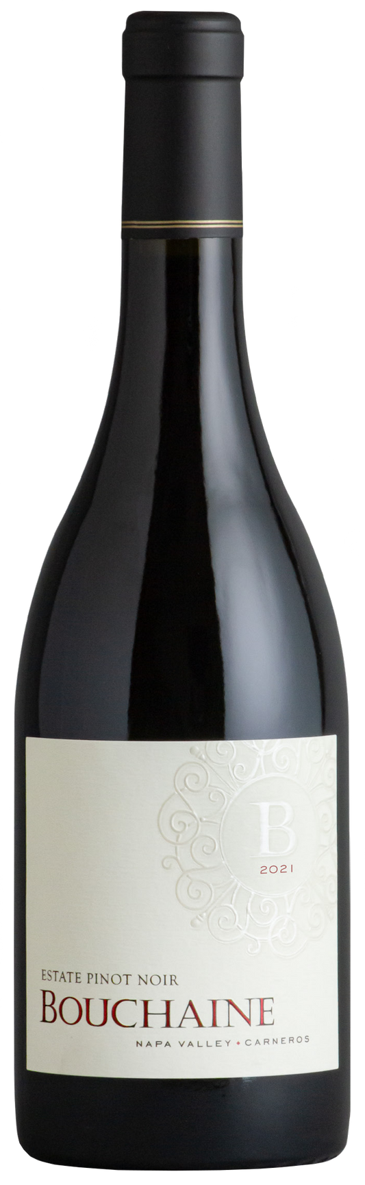 Bouchaine Estate Pinot Noir 2021  Front Bottle Shot