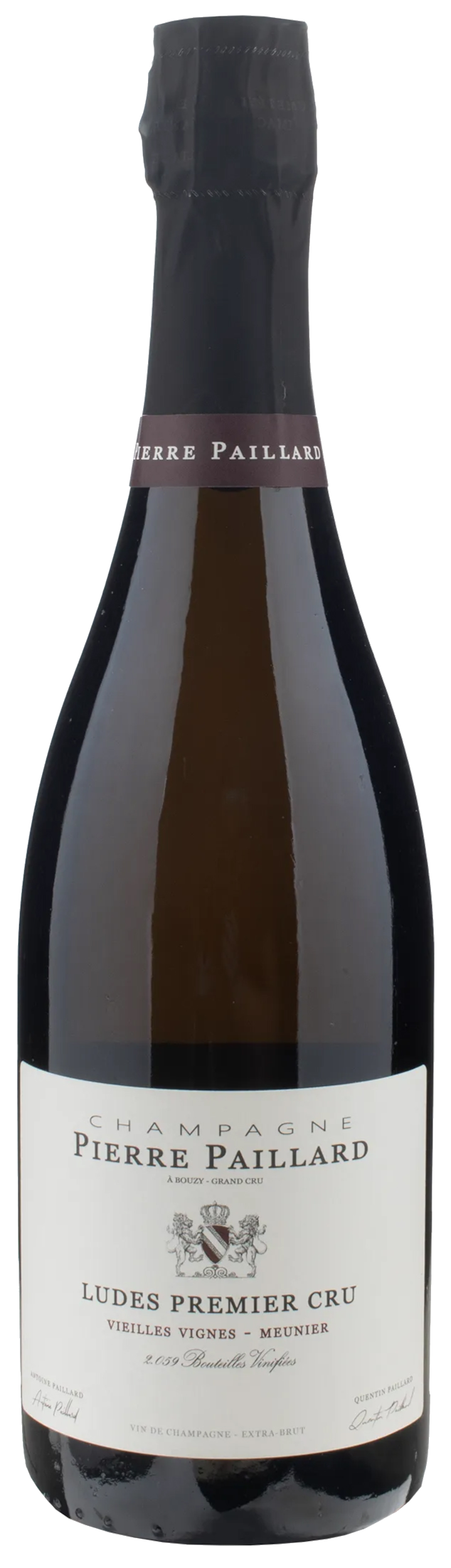 Pierre Paillard Ludes Premier Cru Brut Nature Vieilles Vignes 2019 Front Bottle Shot