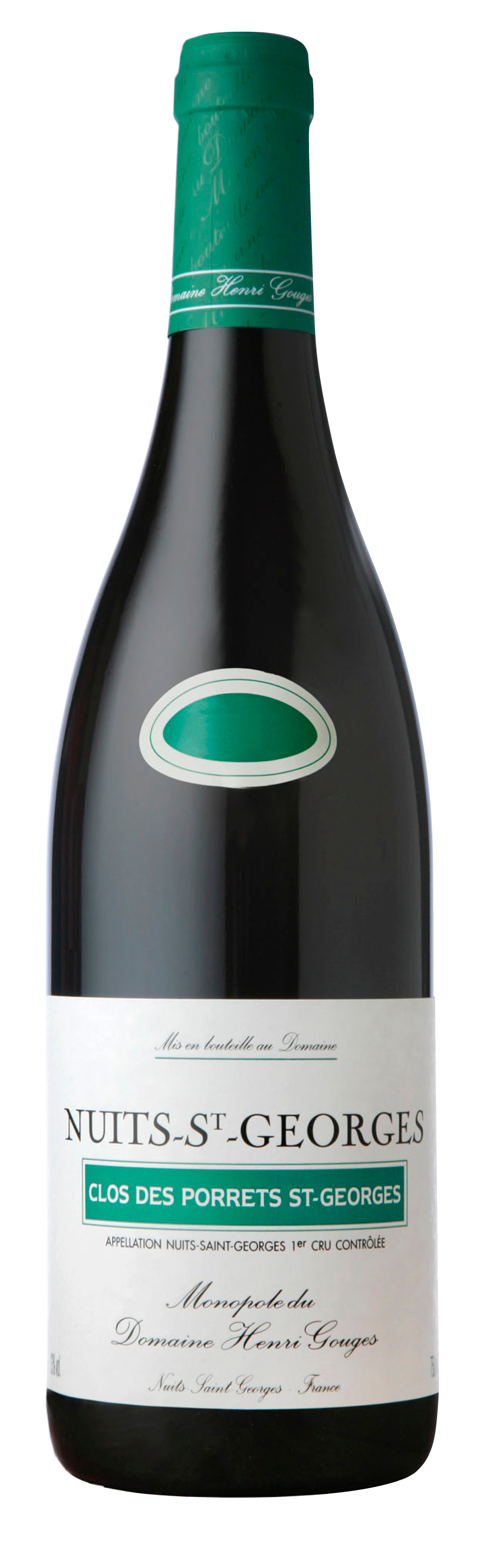 Domaine Henri Gouges Nuits-St-Georges Clos des Porrets St. Georges Premier Cru 2021 Front Bottle Shot