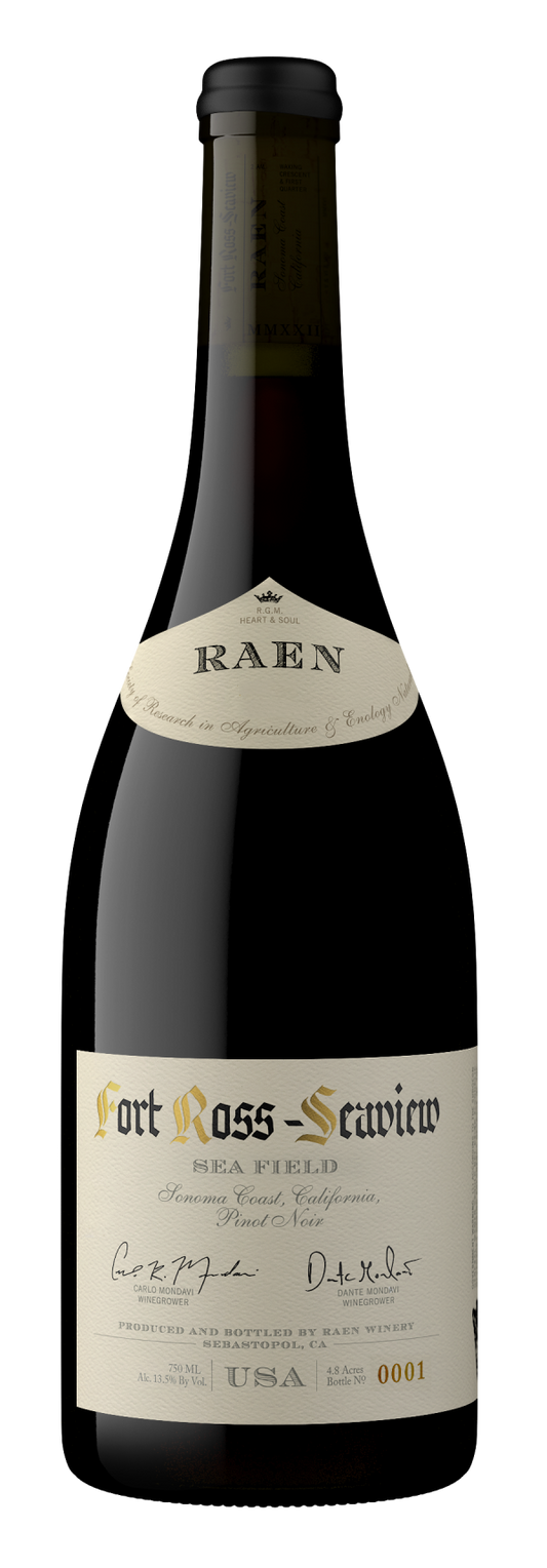 RAEN Sea Field Vineyard Pinot Noir 2023  Front Bottle Shot
