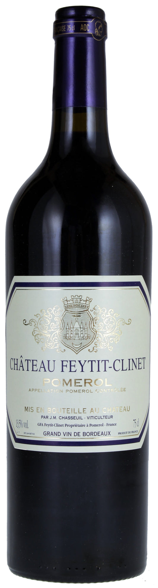Chateau Feytit-Clinet  2018  Front Bottle Shot