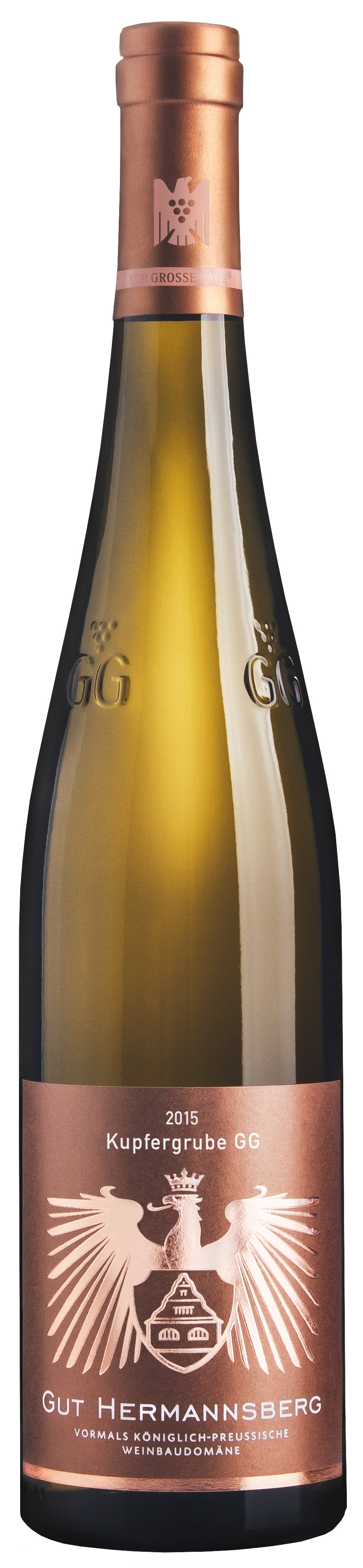 Gut Hermannsberg Kupfergrube Schlossbockelheim Riesling Grosses Gewachs 2015 Front Bottle Shot