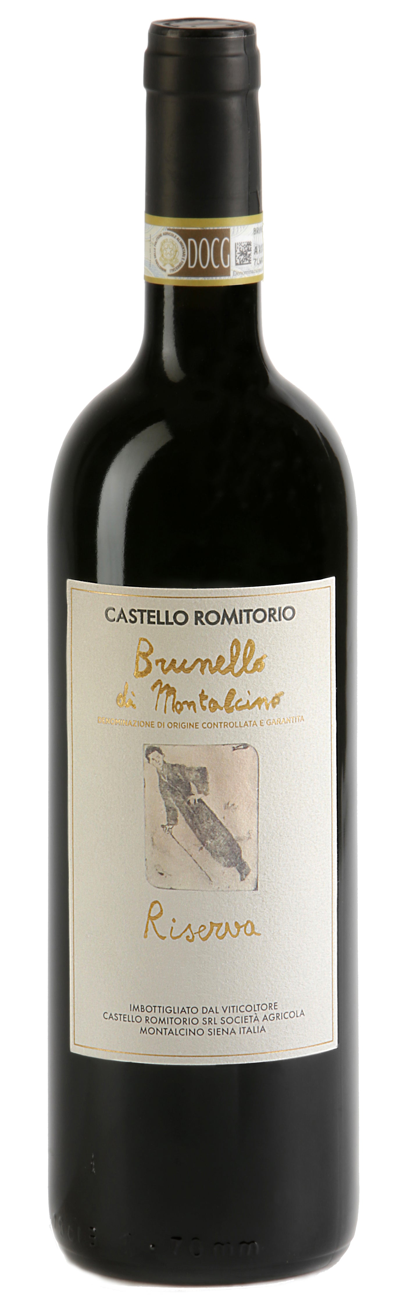 Castello Romitorio Brunello di Montalcino Riserva 2015 Front Bottle Shot