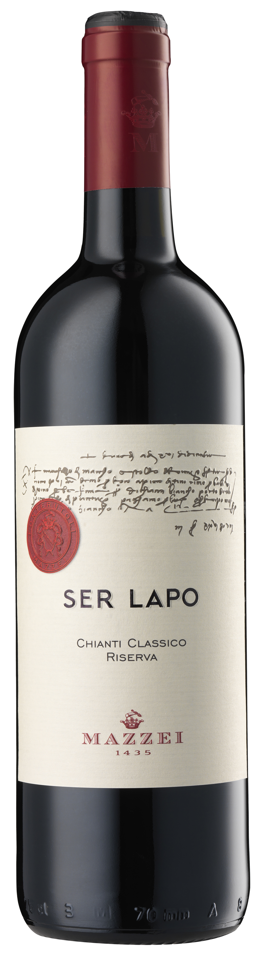 Mazzei Chianti Classico Riserva Ser Lapo 2018 Front Bottle Shot