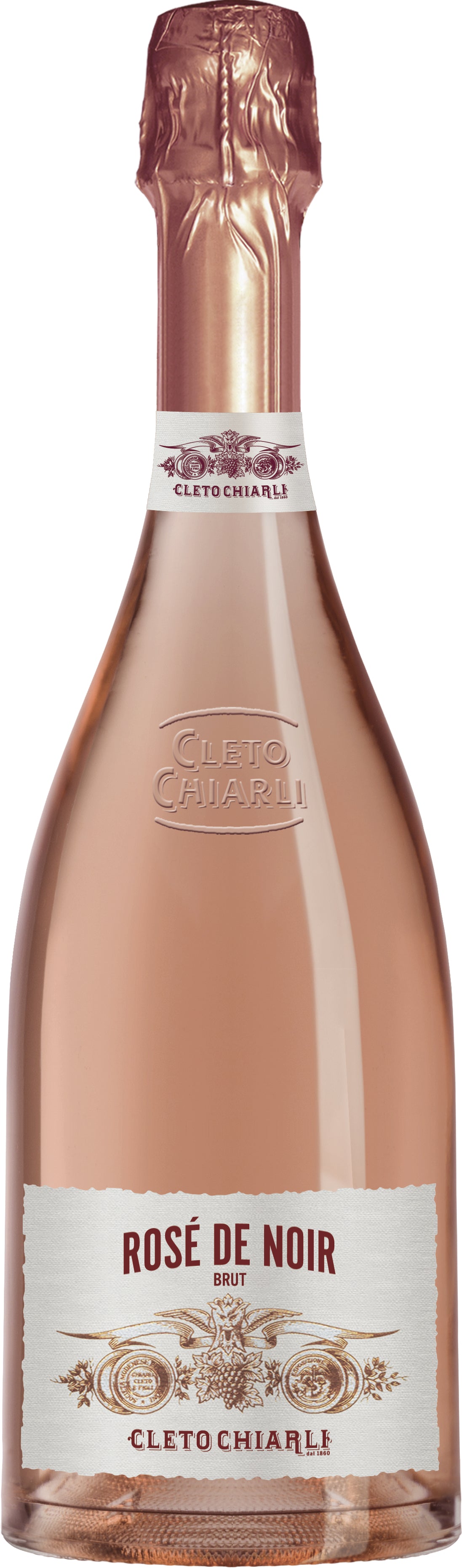 Cleto Chiarli Brut Rose de Noir Front Bottle Shot