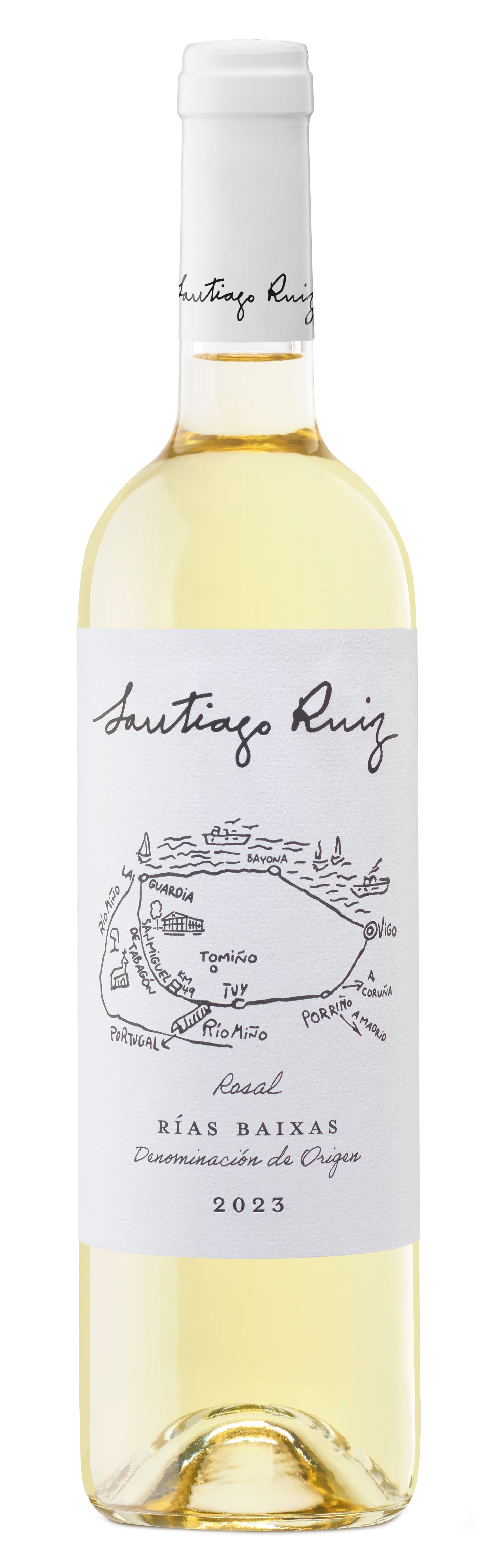 Santiago Ruiz Albarino Blend 2023 Front Bottle Shot