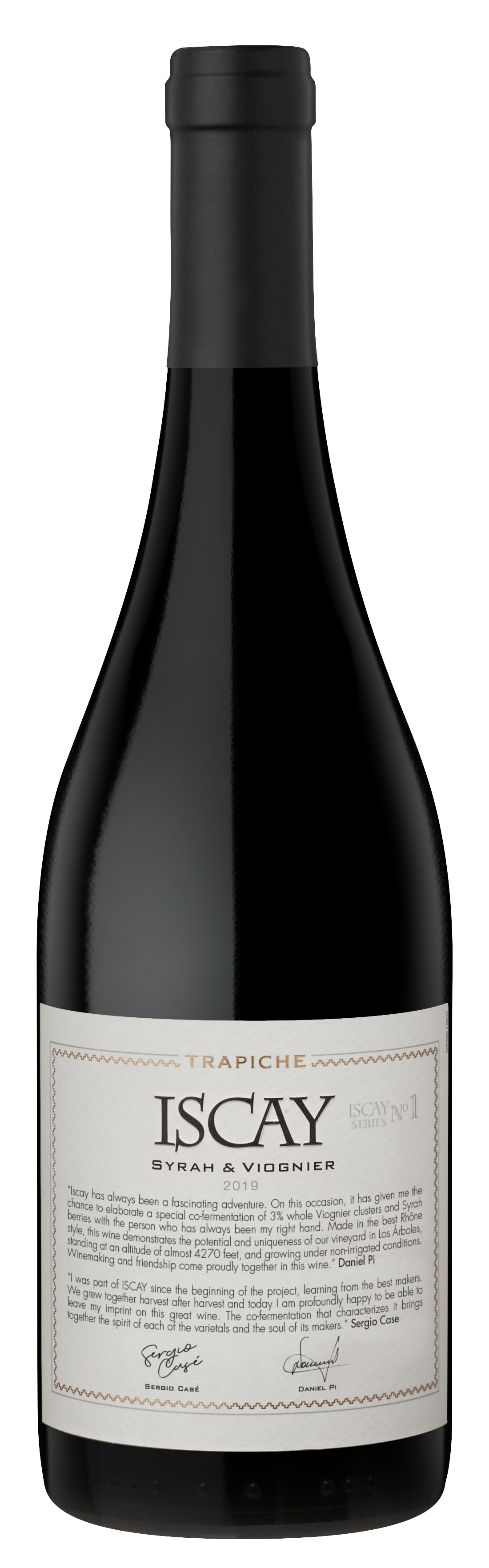 Trapiche Iscay Syrah-Viognier 2019 Front Bottle Shot