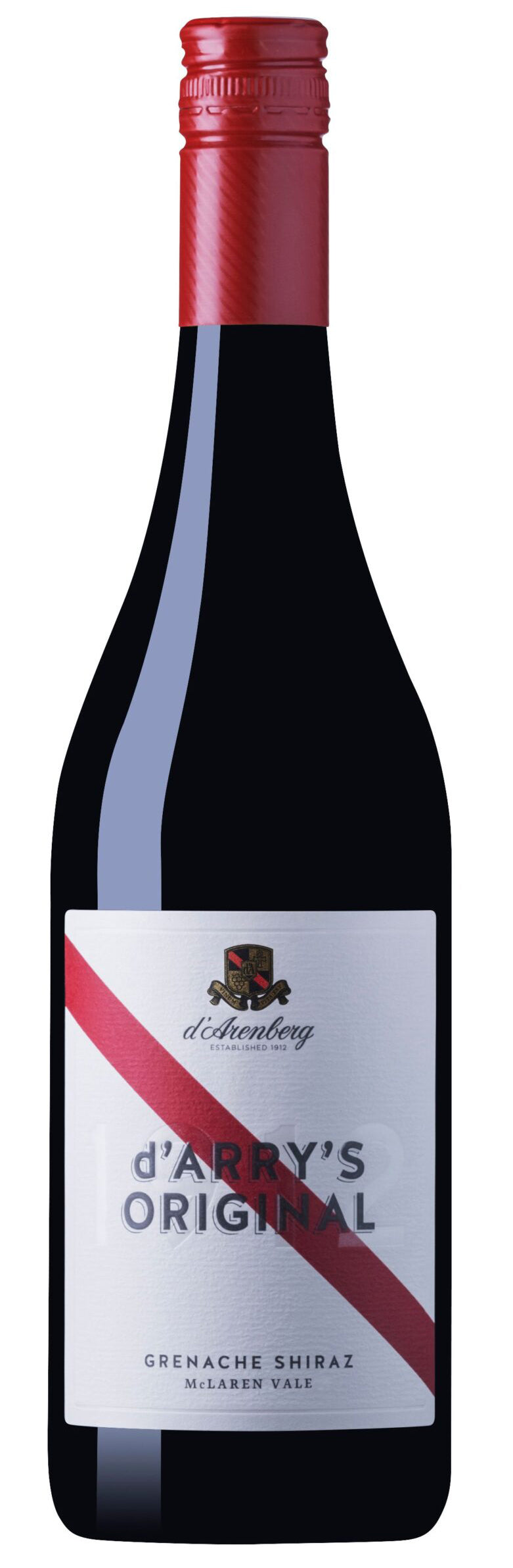 d'Arenberg d'Arry's Original Shiraz/Grenache 2020 Front Bottle Shot