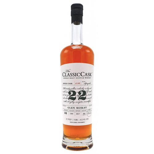 Glen Moray 22 Year Old Classic Cask 1994 Single Malt Scotch Whisky