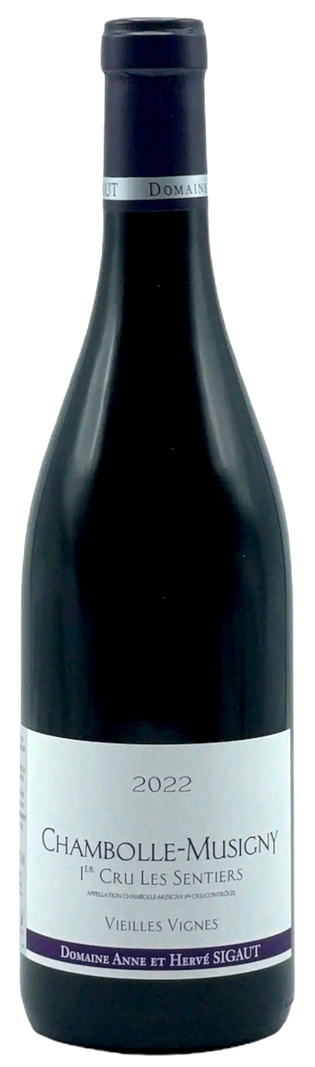 Domaine Sigaut Chambolle-Musigny Les Sentiers Vieilles Vignes Premier Cru 2022 Front Bottle Shot