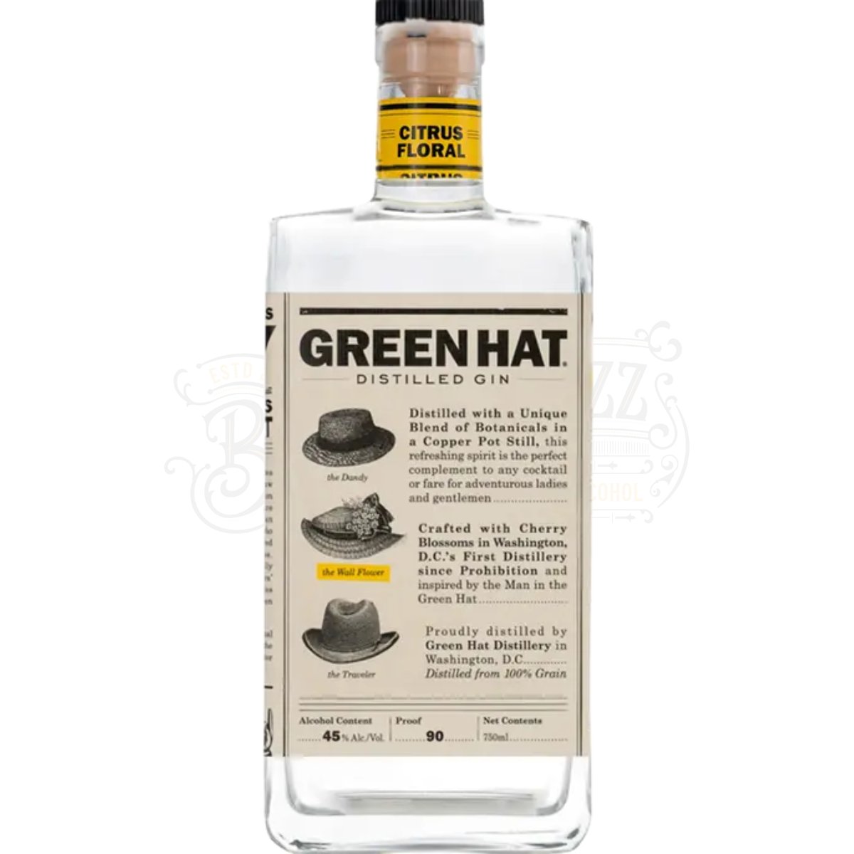 Green Hat Citrus Floral Gin
