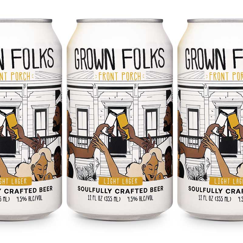 Grown Folks Front Porch Light Beer 6/355ml