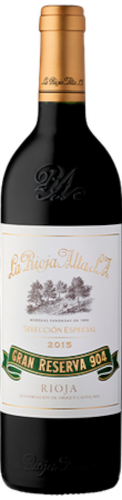 La Rioja Alta Gran Reserva 904 Seleccion Especial Tinto 2015  Front Bottle Shot
