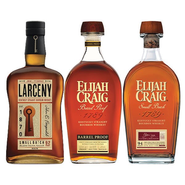 Larceny Small Batch + Elijah Craig Barrel Proof A121 + Elijah Craig Small Batch