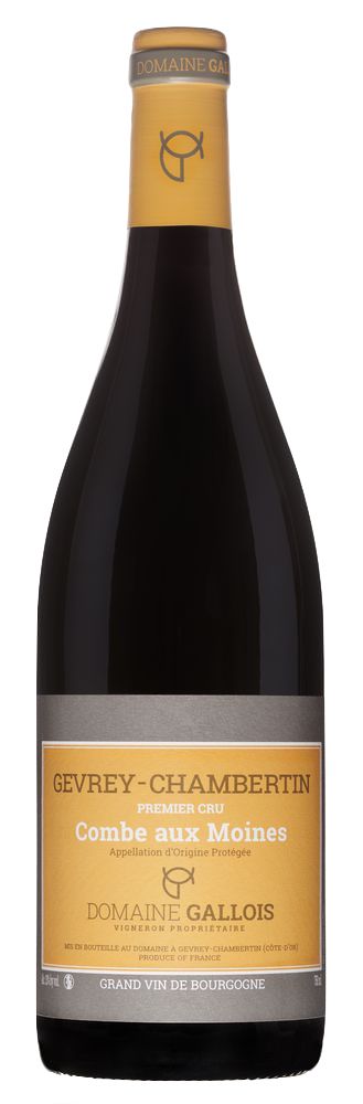 Dominique Gallois Gevrey-Chambertin Combe Aux Moines Premier Cru 2018 Front Bottle Shot