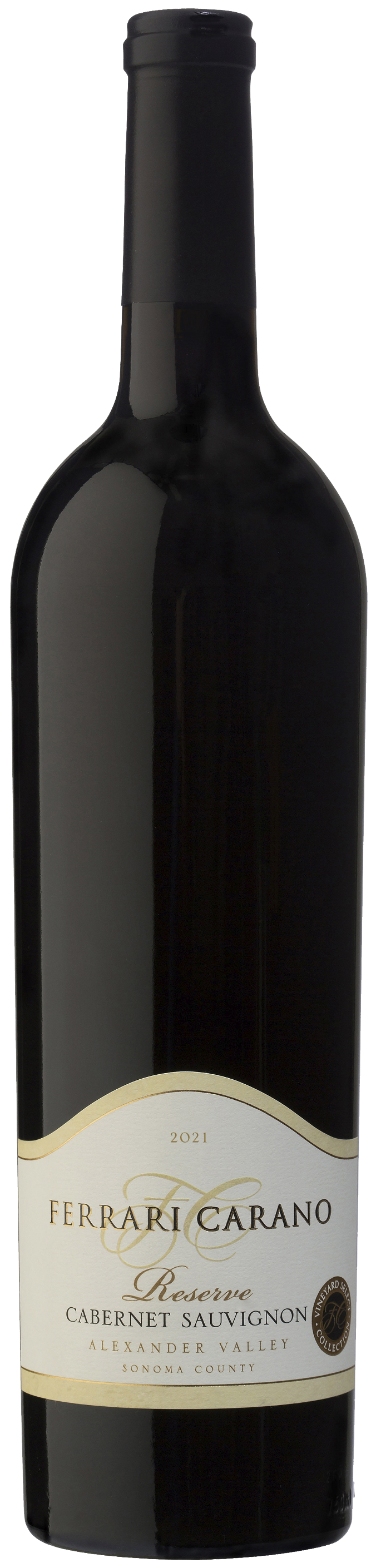 Ferrari-Carano Reserve Cabernet Sauvignon 2021 Front Bottle Shot