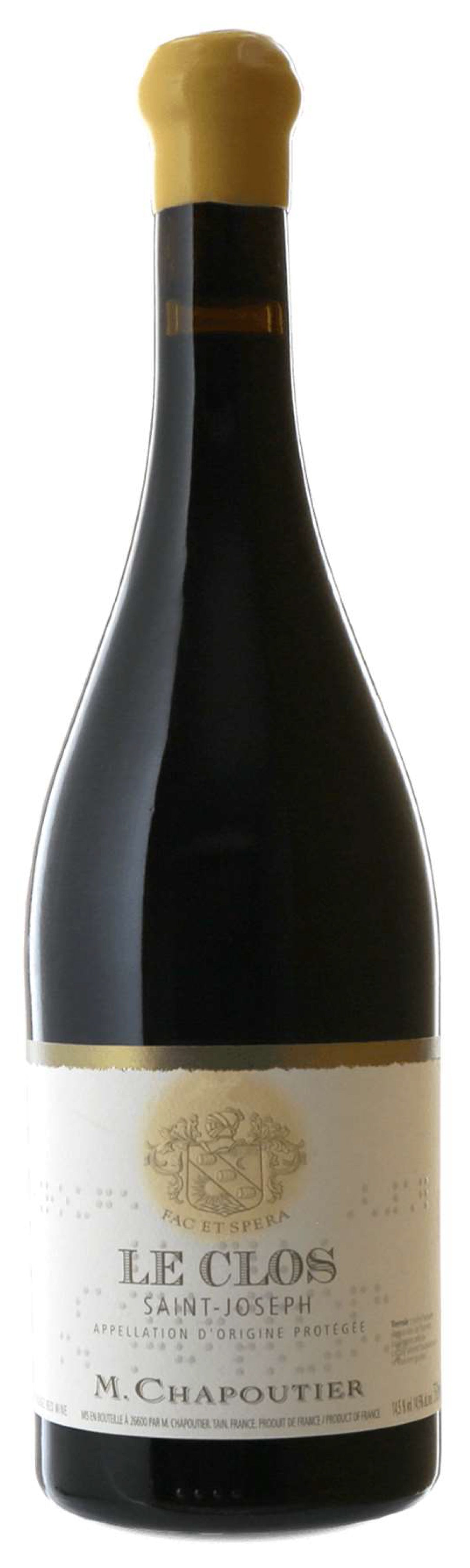 Maison Chapoutier Saint-Joseph Le Clos Rouge 2018 Front Bottle Shot