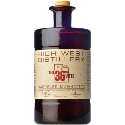 High West 36th Vote Barreled Manhattan