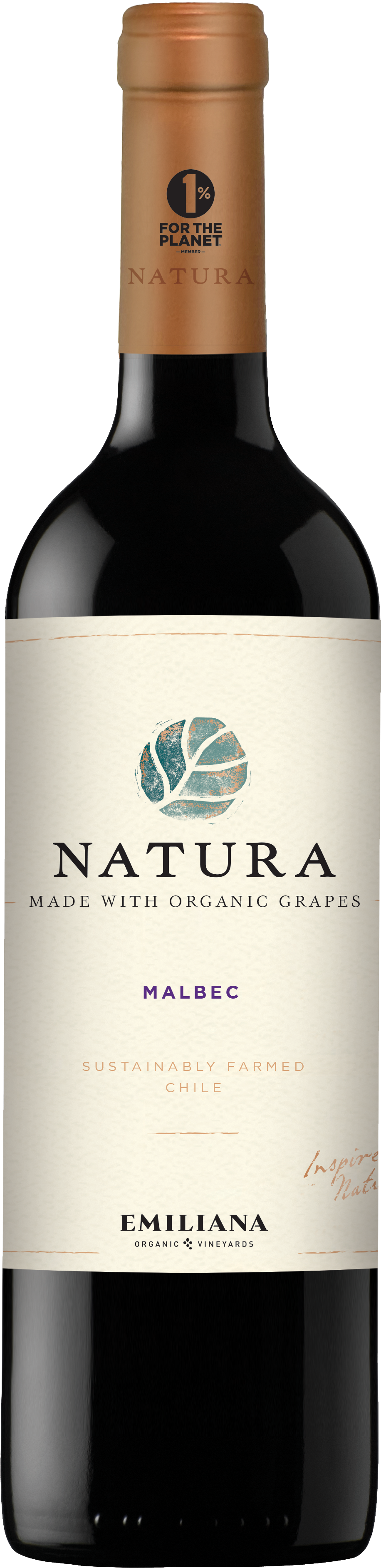 Natura Malbec 2022 Front Bottle Shot