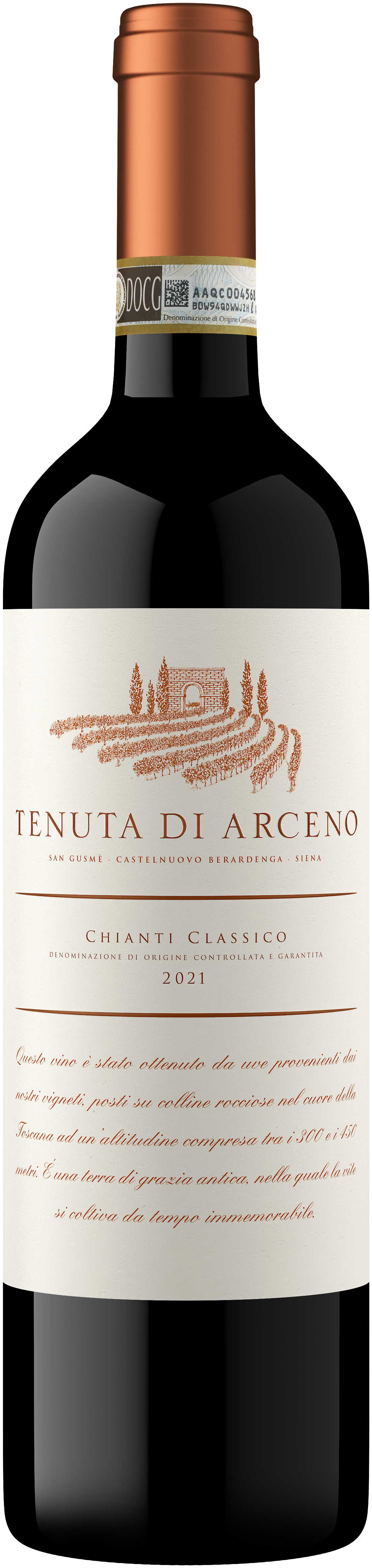 Tenuta di Arceno Chianti Classico 2021 Front Bottle Shot