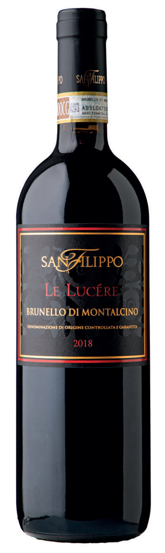 San Filippo Brunello di Montalcino Le Lucere 2018  Front Bottle Shot