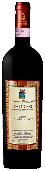 Salvatore Molettieri Taurasi Vigna Cinque Querce 2015  Front Bottle Shot