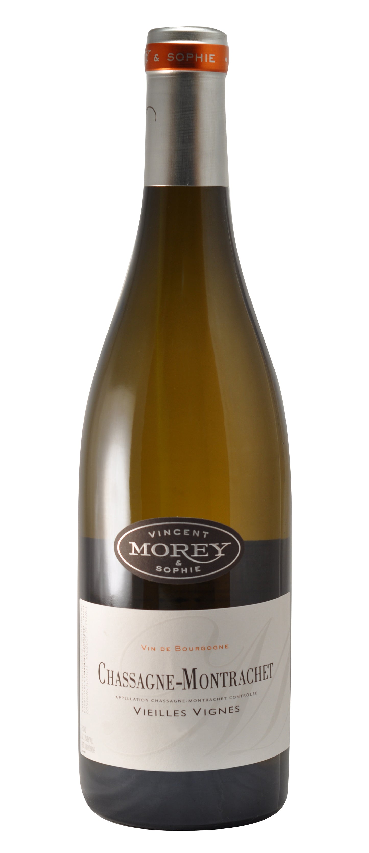 Domaine Vincent & Sophie Morey Chassagne-Montrachet Vieilles Vignes 2022 Front Bottle Shot