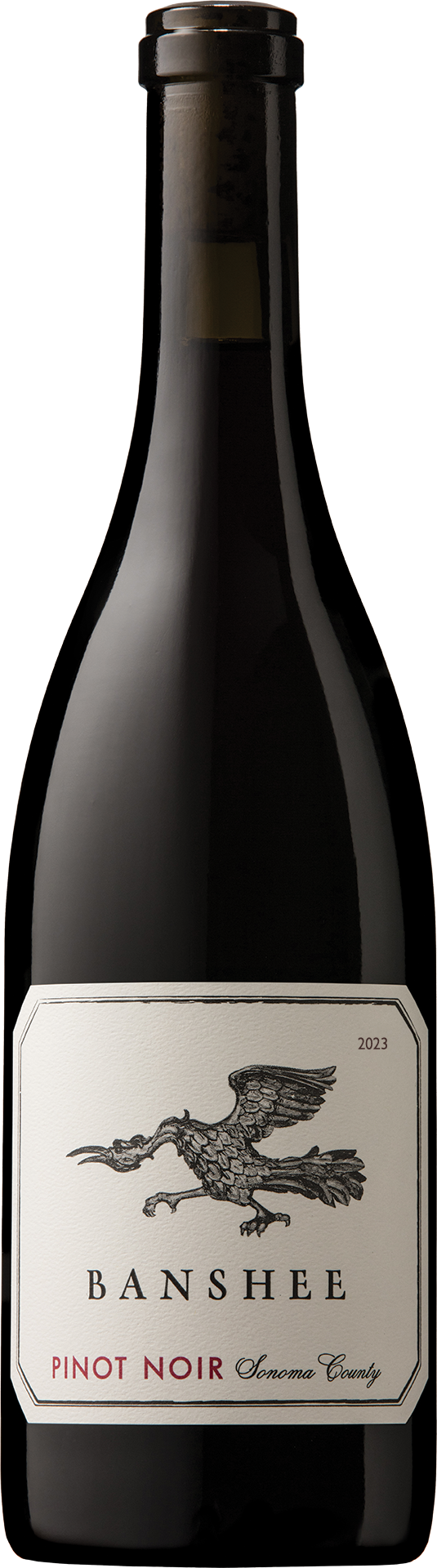 Banshee Sonoma County Pinot Noir 2023 Front Bottle Shot