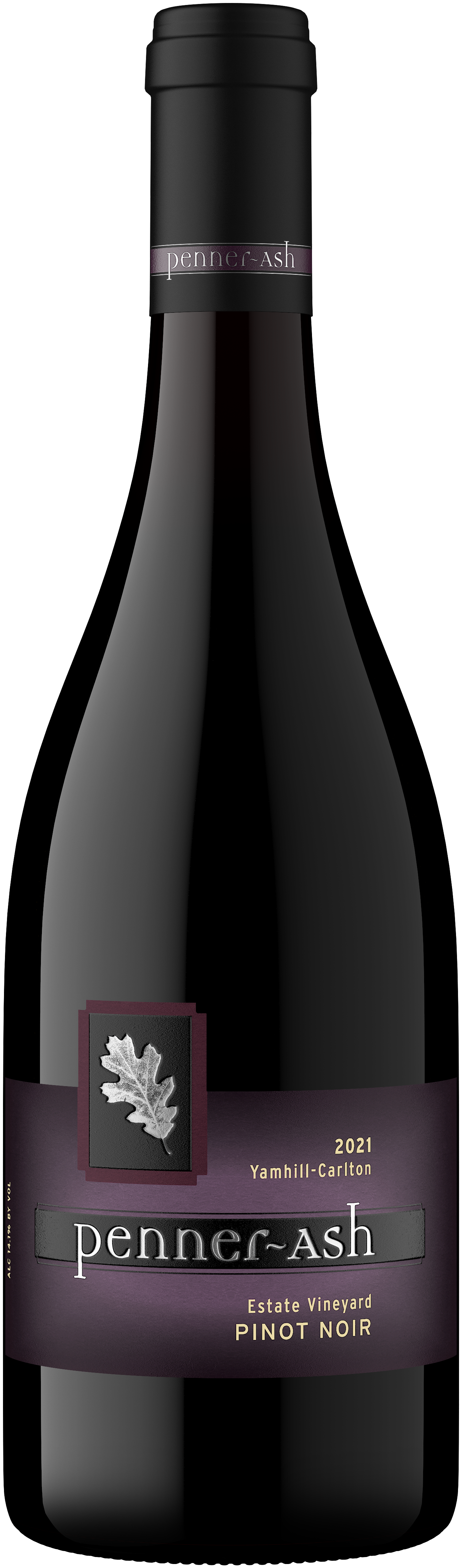 Penner-Ash Estate Vineyard Pinot Noir 2021 Front Bottle Shot